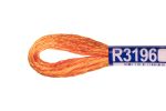 Мулине Gamma вискоза 100%, цв.R3196 яр-оранжевый, 12 мотков по 8 метров