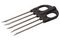 Наконечник пятизубец Sigalsub Mustad 20/b нержавейка в черном нейлоне
