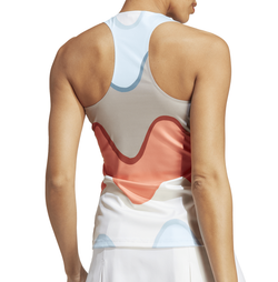 Женский топ теннисный Adidas Marimekko Tennis Tank Top - разноцветный/semi coral