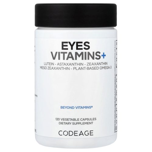 Codeage, Eyes Vitamins+, витамины для глаз, 120 растительных капсул