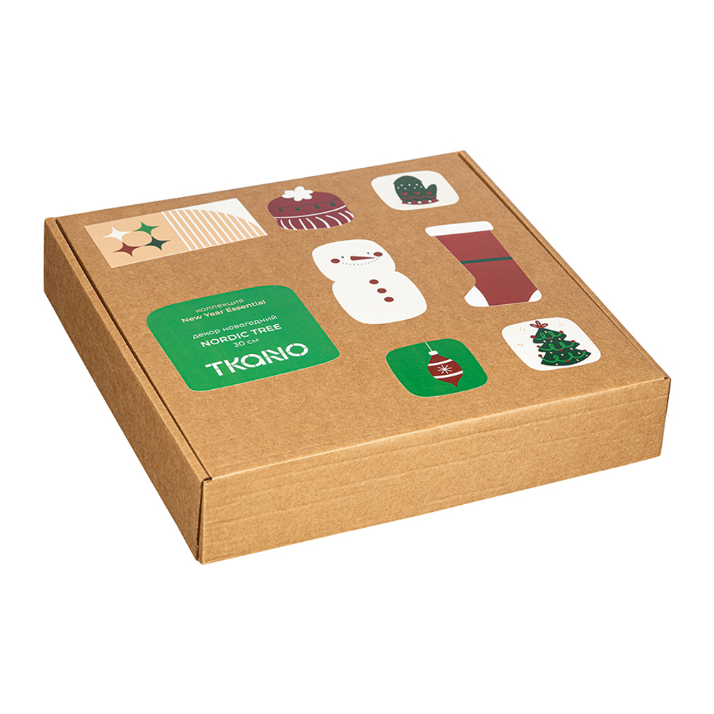 Декор новогодний 30см Tkano Nordic tree New Year Essential