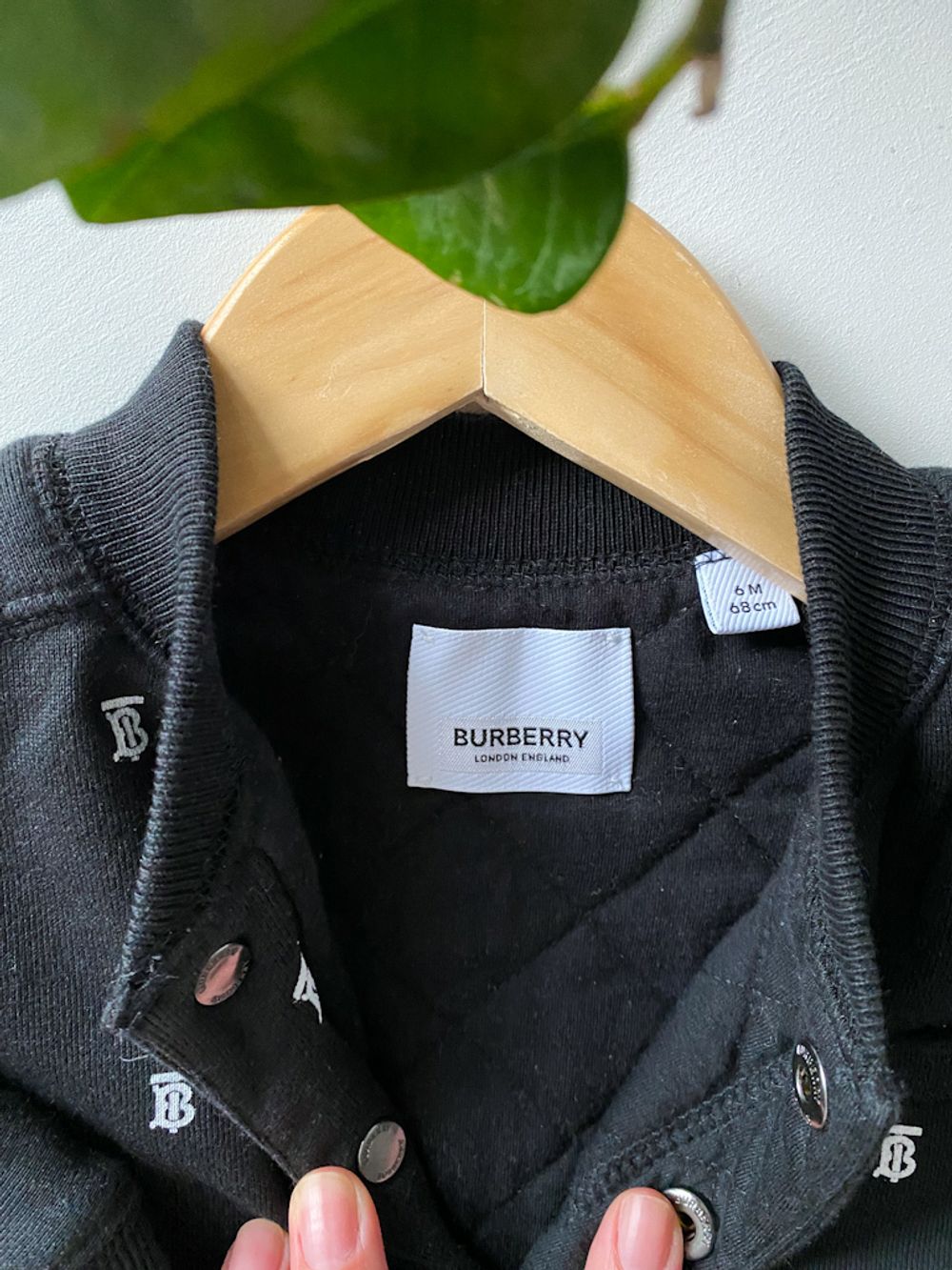 Хлопковый утепленный комбинезон Burberry, 68