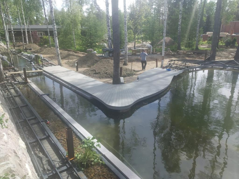Террасная доска ДПК UnoDeck Solid ВЕНГЕ 150x20x3000 мм