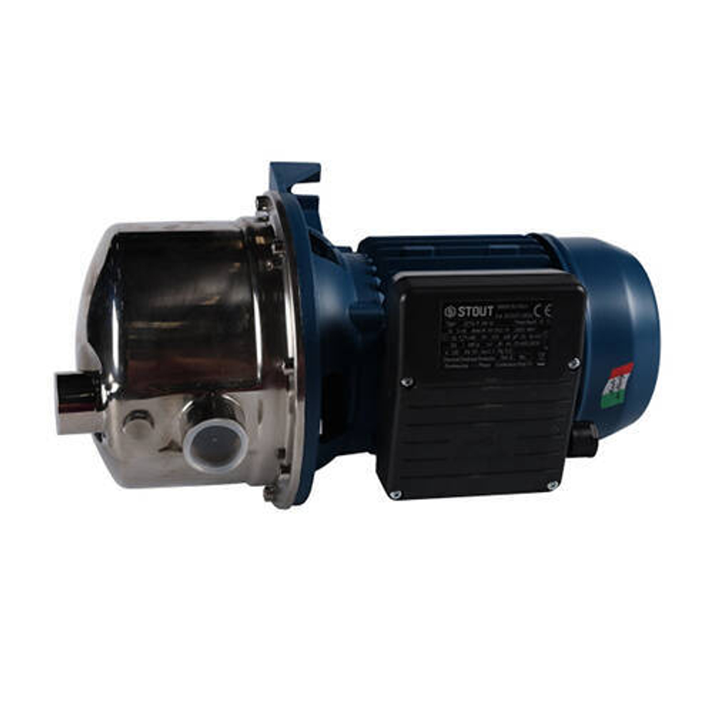 Насос центробежный STOUT - 0,75 кВт (Hmax 48,8 м, Qmax 2,4 м³/ч, 1x230В)