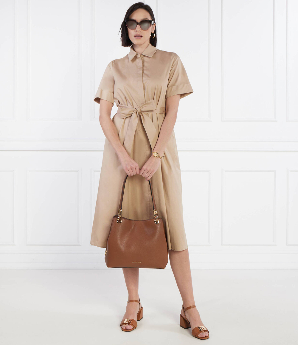 Кожаная сумка через плечо Michael Kors - коричневый(30F3G8KT7L)