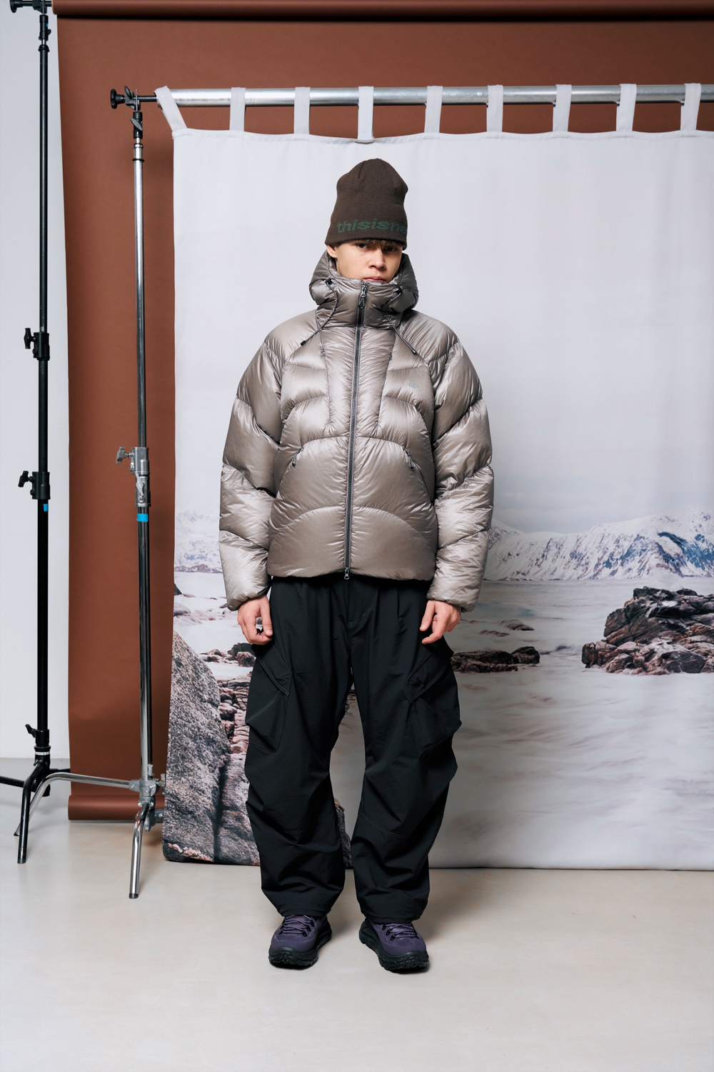 Куртка Nothomme Blue Monte Hooded Extreme Cold Down Jacket «Tibetan Incense Ash»