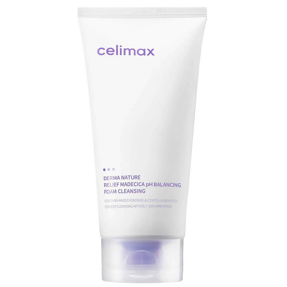 Пенка для умывания слабокислотная CELIMAX Derma Nature Relief Madecica PH Balancing 150 мл