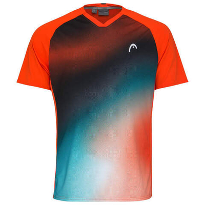 Мужская теннисная футболка Head Topspin T-Shirt M - royal/print vision