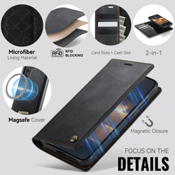 Чехол-кошелек CaseMe 2 in 1 MagSafe Samsung Galaxy S24+