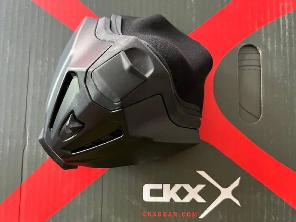 Забрало съемное откидное для шлема CKX TITAN SOLID, черный мат.