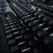 Гантель гексагональная обрезиненная PROFI-FIT 40 кг