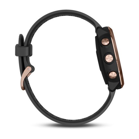 Спортивные смарт часы Garmin Forerunner 645 Music розовое золото с черным ремешком 010-01863-33