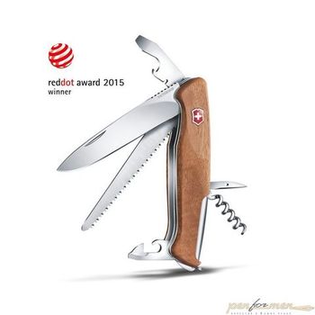 Нож перочинный Victorinox RangerWood 55 130мм 10 функций дерево (0.9561.63)