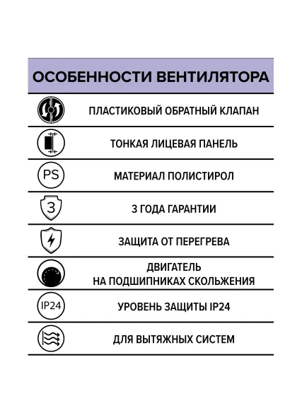 Вентилятор накладной A D125 обр.клапан AURAMAX