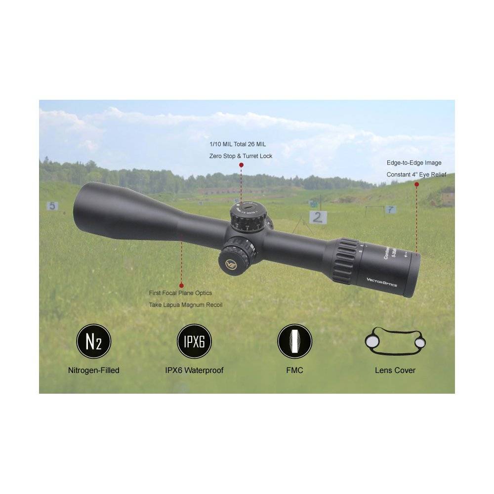 Оптический прицел Vector Optics Continental 5-30x56 Ranging FFP ( Сетка VEC-MBR / с подсветкой )