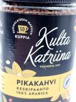 Кофе растворимый Kulta Katriina, в стеклянной банке, 100 г (из Финляндии)
