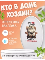 Наклейка интерьерная Кот Здесь не заседание