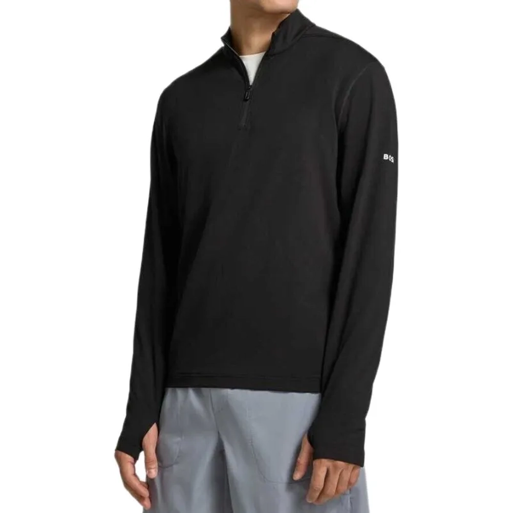 Мужская теннисная кофта BOSS Active Stretch Sweatshirt - black