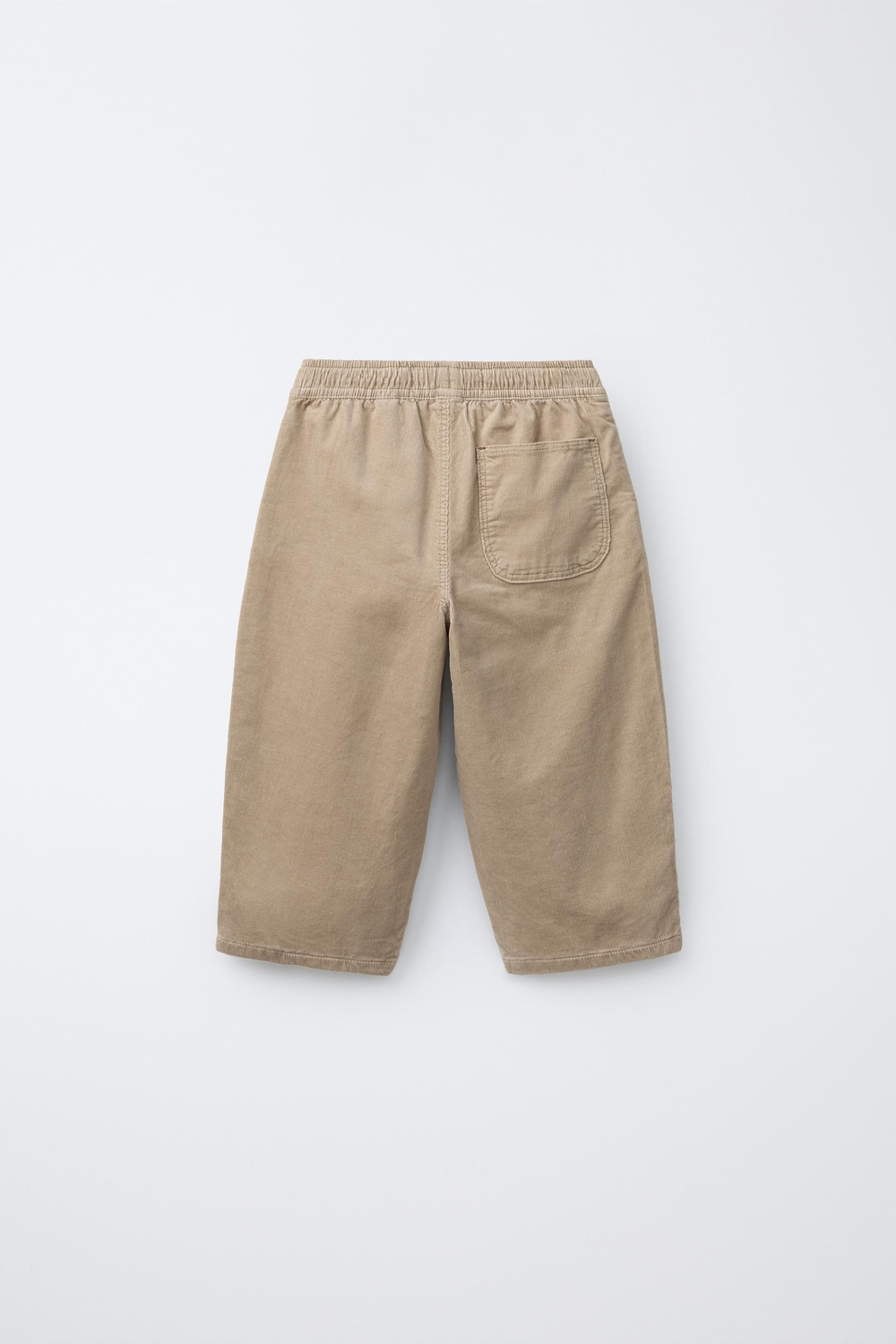 ZARA БРЮКИ BAGGY ИЗ ТОНКОГО ВЕЛЬВЕТА, ЭКРЮ
