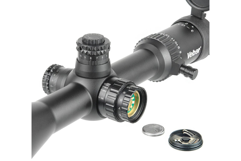 Прицел оптический Veber Wolf 3-15x50 SF IG RF1