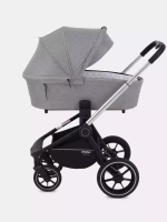 Коляска детская MOWBaby "ZOOM"PU (2в1) RA086 Silver Beige