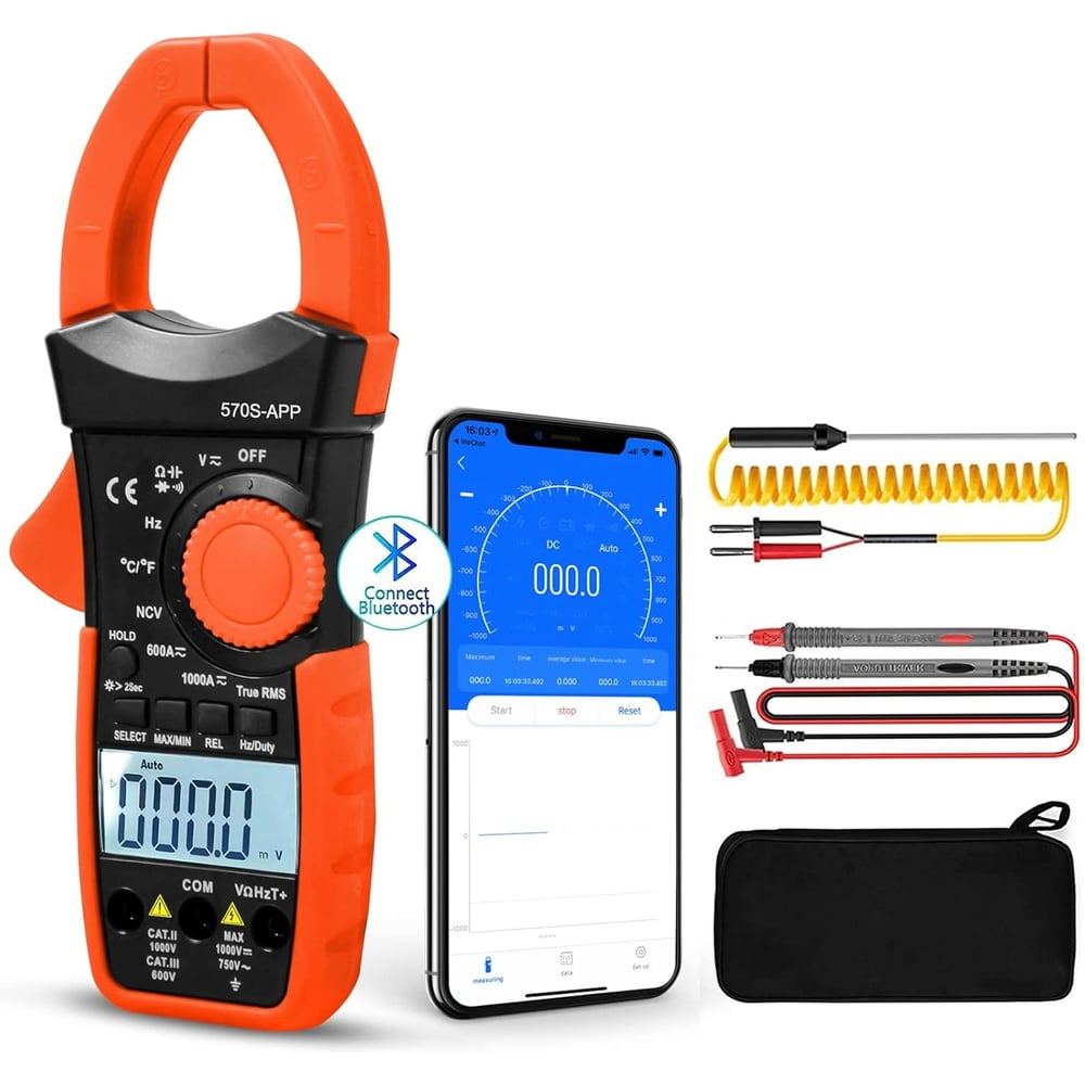 Токовые клещи HoldPeak HP-570S-APP