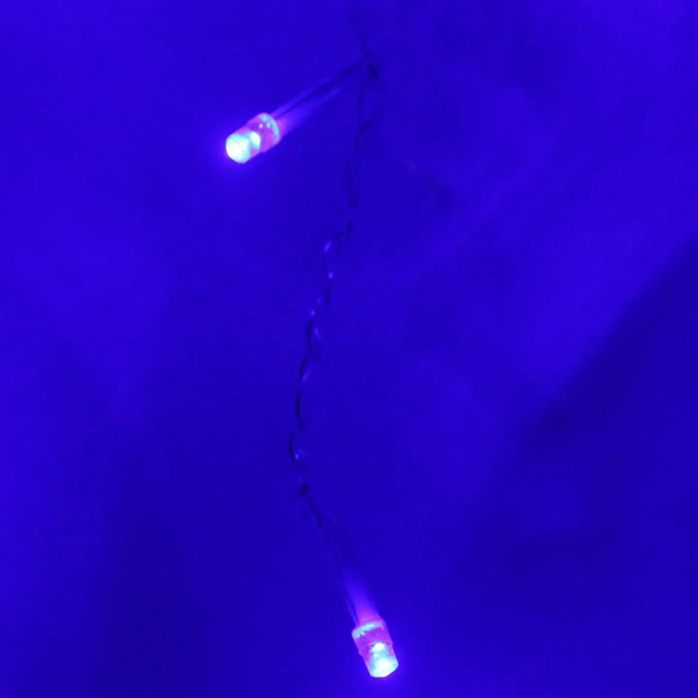 Гирлянда для улицы ЗАНАВЕС «Мерцание» ш2* в3,0 м 480 ламп LED, прозрач.пров,1 реж.,IP-54, Синий (возможность соединения)