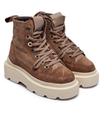 Кожаные ботильоны на платформе MATILDA SHEARLING INUIKII - коричневый(35203-028)