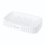 Мыльница VELVET 13,8*8,7*2,5см белый