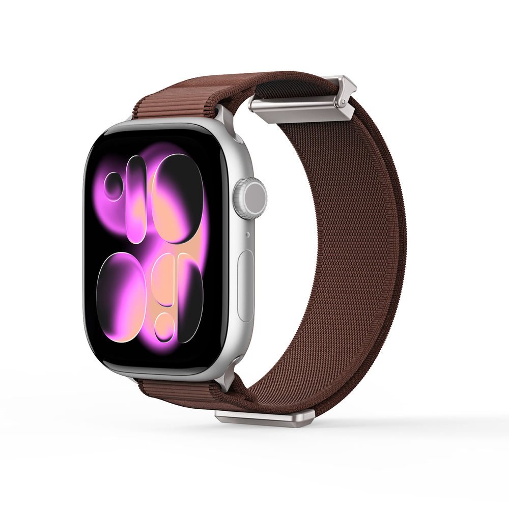 Ремешок коричневого цвета (Sienna) с магнитной фиксацией для смарт часов Apple Watch размером 42, 44, 45, 46, 49MM, серия Strap (YM Series) от Dux Ducis