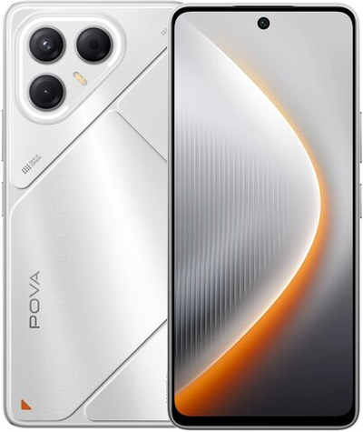 Смартфон TECNO POVA 7 5G 8/256 ГБ Ростетс(ЕАС), Dual nano SIM, серебристый