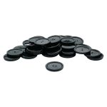 Пуговицы 2 прокола 48L=30 мм, пластик (Blk-01 черный), CB_3685, 36 шт