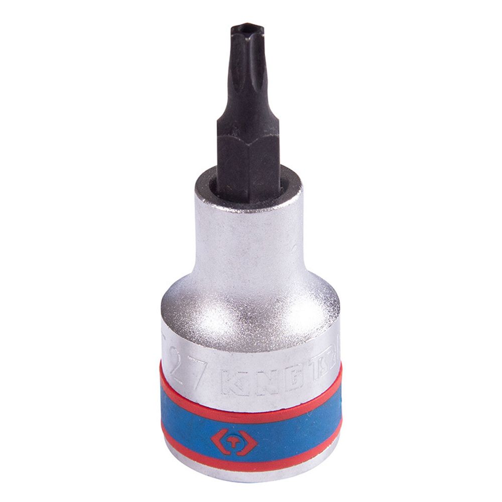 KING TONY (402727) Насадка (бита) торцевая 1/2", L = 60 мм, TORX с отверстием, T27