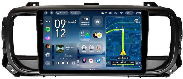 Магнитола для Peugeot Traveller/Expert, Citroen SpaceTourer/Jumpy, Opel Zafira Life/Vivaro - Teyes CC4-PRO монитор 9.5" 2K QLED на Android 13, Быстрейшая, Snapdragon 778G, ИИ, CarPlay, DSP, 4G SIM-слот