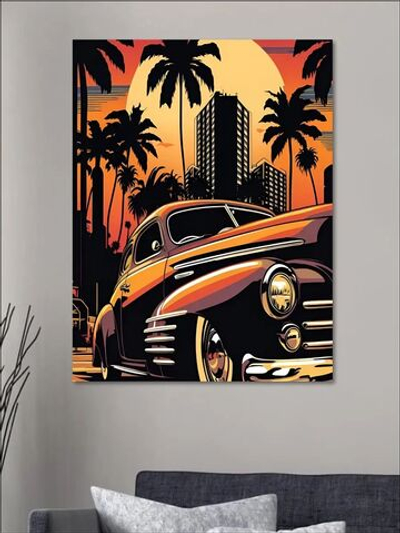 Картина на стену "Vice City" 30х40см 1шт.