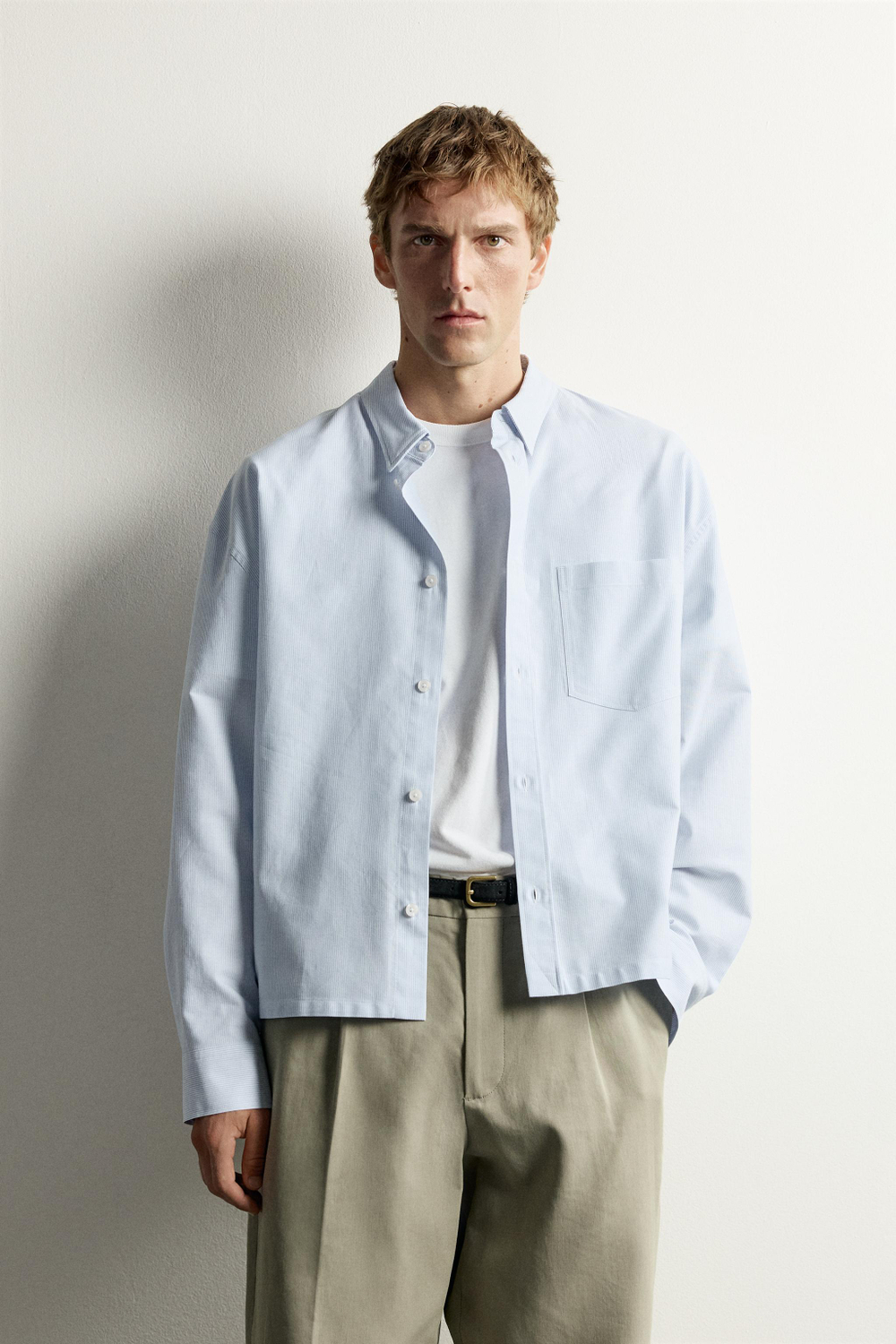 РУБАШКА BOXY FIT — ZARA