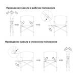 Кресло SHAMAN со столиком складное туристическое/походное для рыбалки, откр. местность OPEN MOUNTAIN, ХСН