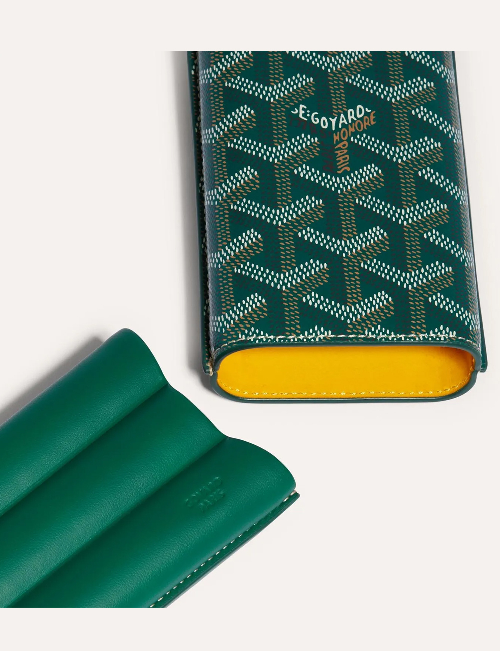 Футляр для сигар Goyard Churchill 3 Cigar Case "Green"