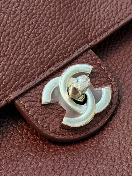 Сумка Chanel Maxi Flap bag Бордовый