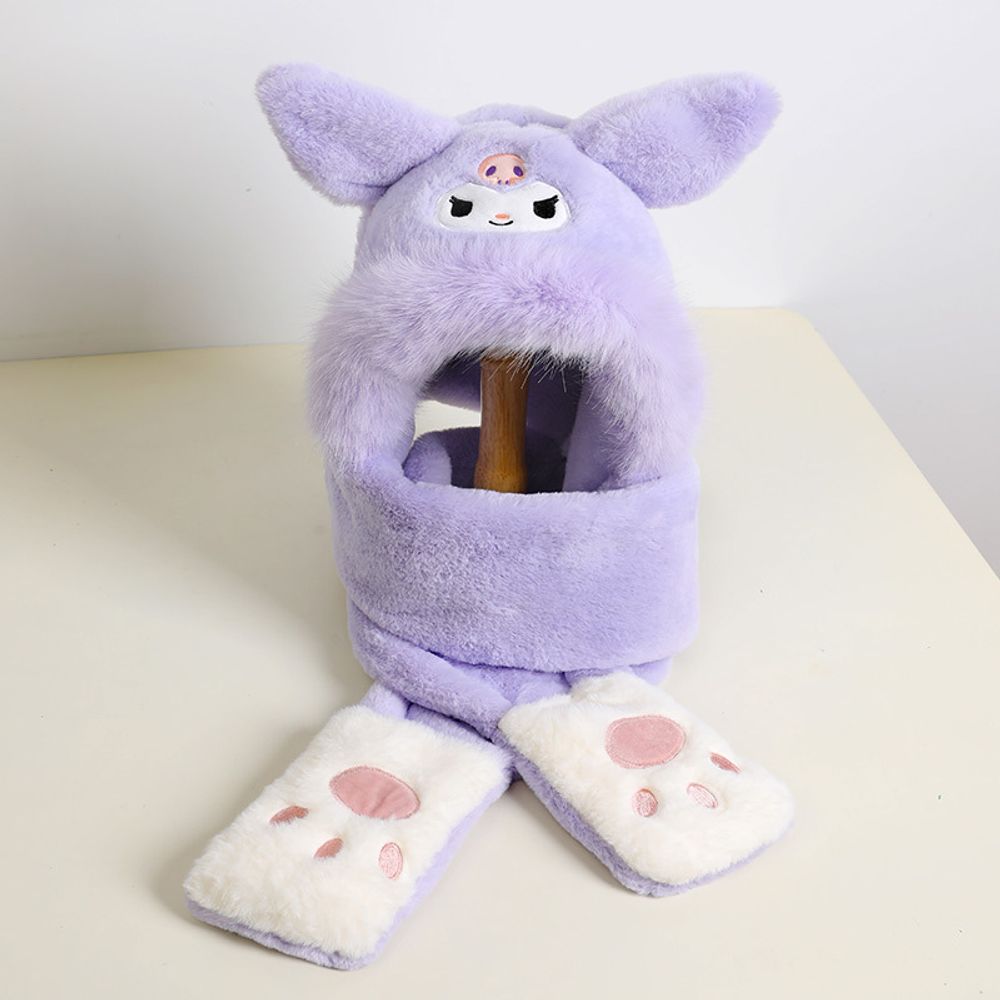 Шапка теплая с ушками "Sanrio Cute"