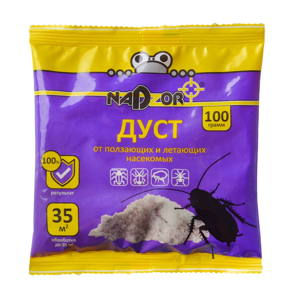Дуст от ползающих насекомых, 100 г, Nadzor, 23396