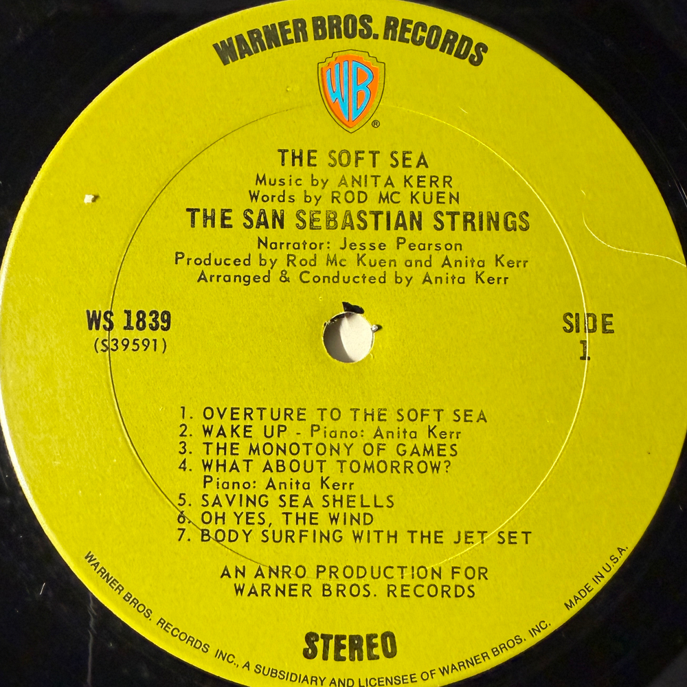 The San Sebastian Strings ‎– The Soft Sea (США 1970г.)