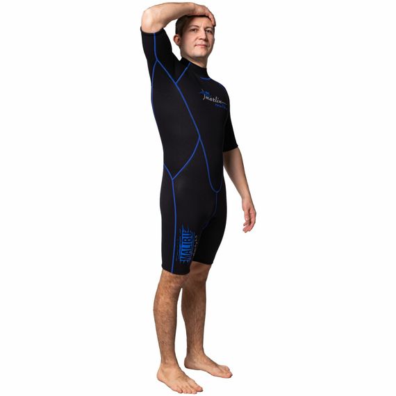 Гидрокостюм Marlin Malibu Shorty Man черно-синий 2,5 мм