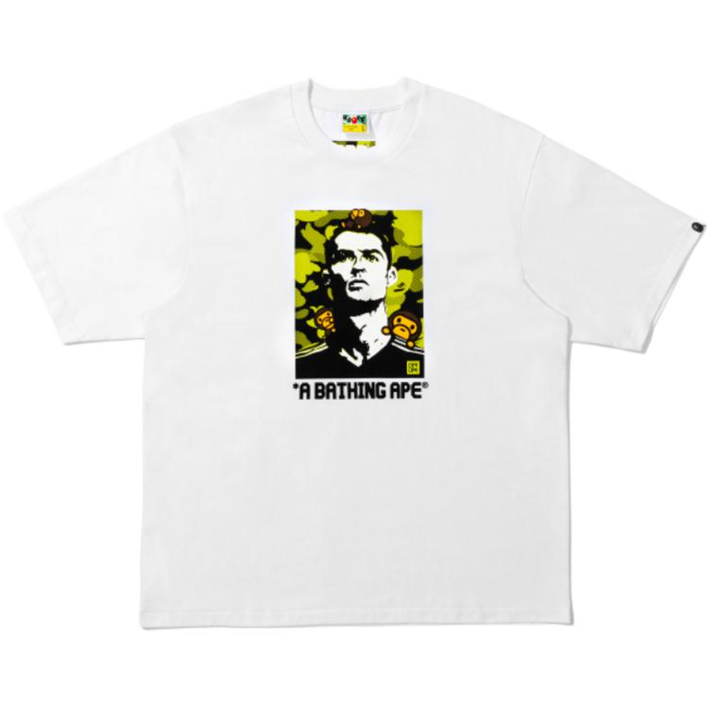 A Bathing Ape Bathing Ape Cr7 Life Collaboration Fw25 Футболка белый