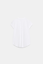 АСИММЕТРИЧНАЯ ХЛОПКОВАЯ ФУТБОЛКА — ZARA