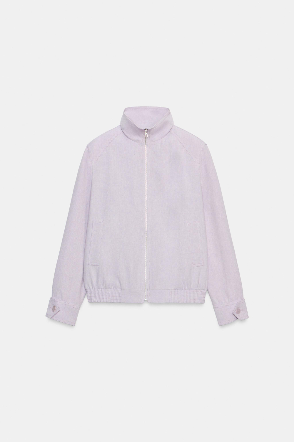 БОМБЕР ИЗ СМЕСОВОГО ЛЬНА — ZW COLLECTION — ZARA