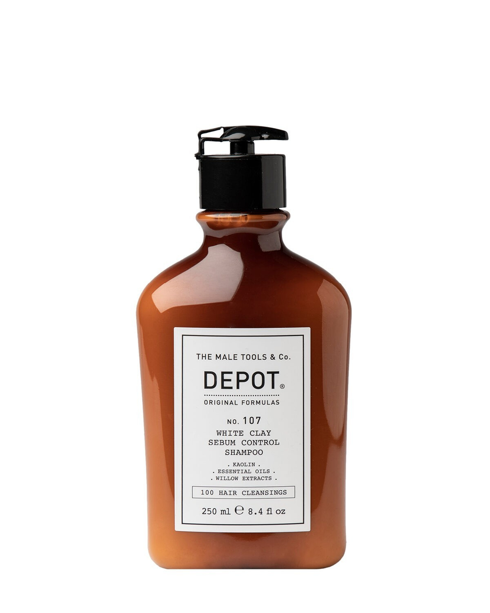 107 WHITE CLAY SEBUM CONTROL SHAMPOO 250ML/ нормализующий шампунь на основе белой глины 250мл