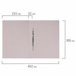 Скоросшиватель картонный мелованный BRAUBERG, гарантированная плотность 360 г/м2, красный, до 200 листов, 124575