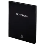 Записная книжка А6, 80л, обл. твёрдая, выб.лак, Staff Black