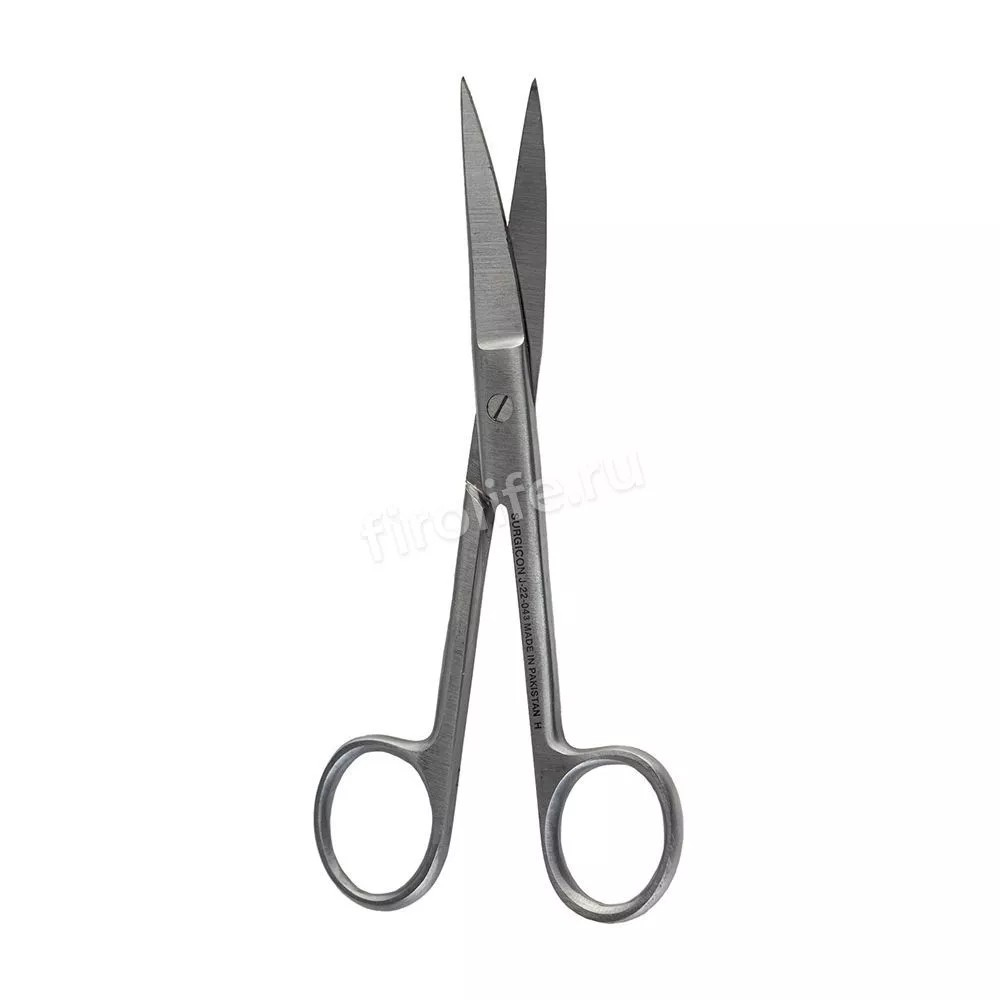 Ножницы остроконечные вертикально-изогнутые 170 мм Surgicon (арт. J-22-043), Пакистан